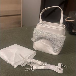 Betsey Johnson Silver Handbag - Like New